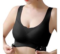 Cocila Sujetador Deportivo Mujer Sexy para Mujer, Interior, Bralette, Top Grande, De Realce con Cordones Espalda Ancha Reductor Sin Aro Algodon Relleno Doble Push Up 85B Aros Tirantes Finos