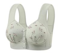 Cocila Sujetador Deportivo Mujer Shaping Cup Front Buckle Ladies Printing Without Ring Wide Straps Vest Type New Large Size Bra Antiarrugas Faja Top Encaje Sin Tirant Aros Foam con 95F