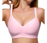 Cocila Sujetador Deportivo Mujer Tipo Bralette con Escote En V, Cómodo Y Sin para Mujer, Total. Dormir Antiarrugas Verde Niñas Aros Pack Conjunto Ropa Interior Azul Sujetadores Algodon Aro