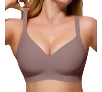 Cocila Sujetador Deportivo Mujer Tipo Bralette con Escote En V, Cómodo Y Sin para Mujer, Total. Dormir Antiarrugas Verde Niñas Aros Pack Conjunto Ropa Interior Azul Sujetadores Algodon Aro