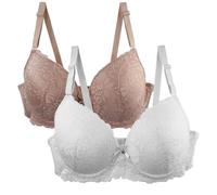 Cocila Sujetador Deportivo Pack of 2 Women's Bra Set Lace Up Comfortable with Adjustable Straps Elegant Underwear For Everyday and Leisure Multicoloured Bras Escote Halter Sujetadores Espalda