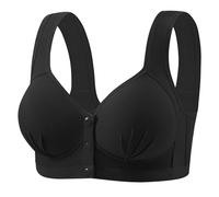 Cocila Sujetador Deportivo The New Large Size Front Open Buckle Non Ring Thin of Breathable Bra Comfortable Back Gathering Side Underwear Female Cierre Delantero Chaleco Mujer Verano Sujetadores