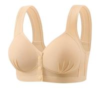 Cocila Sujetador Deportivo The New Large Size Front Open Buckle Non Ring Thin of Breathable Bra Comfortable Back Gathering Side Underwear Female Cierre Delantero Chaleco Mujer Verano Sujetadores
