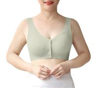 Cocila Sujetador Push Up Tipo Chaleco De Verano para Mujeres Edad Y Mayores, con Hebilla Frontal, Sin Marcas. Sujetadores Mujer Aros Buena Sujecion Ropa Deportiva Tirantes Cruzados Espalda