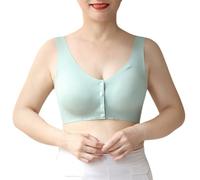 Cocila Sujetador Push Up Tipo Chaleco De Verano para Mujeres Edad Y Mayores, con Hebilla Frontal, Sin Marcas. Sujetadores Mujer Aros Buena Sujecion Ropa Deportiva Tirantes Cruzados Espalda