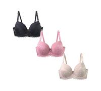 Cocila Sujetador Reductor Interior De Mujer 36/80 38/85 40/90 42/95 44/100 46/105 Bcdef Copa con Encaje Sexy para Lencería Talla Grande Tirantes Cruzados Basico Niña Sin Aros Deportivo Nina 12