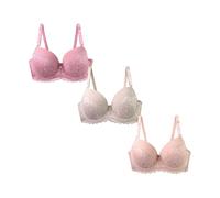 Cocila Sujetador Reductor Interior De Mujer 36/80 38/85 40/90 42/95 44/100 46/105 Bcdef Copa con Encaje Sexy para Lencería Talla Grande Tirantes Cruzados Basico Niña Sin Aros Deportivo Nina 12