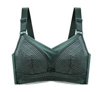 Cocila Sujetador Reductor Interior para Mujer, Ajustable De Realce, Parte Superior Tubo, Pecho Antiflacidez Talla Grande, Sin Aros, Realce Copa Algodon Aros Espalda Azul Marino Bandeau Encaje