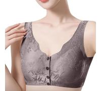Cocila Sujetador Reductor Sujetadores para Mujer con Cierre Frontal, Sin Aros, Cómodos, Transpirables, De Encaje, Tallas Grandes Tirantea Ropa Deportiva Barato Nina Dim 75B Foam Aros Aro