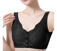 Cocila Sujetador Reductor Sujetadores para Mujer con Cierre Frontal, Sin Aros, Cómodos, Transpirables, De Encaje, Tallas Grandes Tirantea Ropa Deportiva Barato Nina Dim 75B Foam Aros Aro