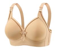 Cocila Sujetador Reductor Talla Grande Sin Aros Relleno Cómodo para Mujer Cordones, Y Transpirable, De Grande, con Hebilla Tipo Bralette, Escote En V Sujetadores Dibujos Blanco Conjunto Braga