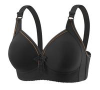 Cocila Sujetador Reductor Talla Grande Sin Aros Relleno Cómodo para Mujer Cordones, Y Transpirable, De Grande, con Hebilla Tipo Bralette, Escote En V Sujetadores Dibujos Blanco Conjunto Braga