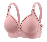 Cocila Sujetador Reductor Talla Grande Sin Aros Relleno Cómodo para Mujer Cordones, Y Transpirable, De Grande, con Hebilla Tipo Bralette, Escote En V Sujetadores Dibujos Blanco Conjunto Braga