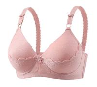 Cocila Sujetador Sin Aros para Mujer, Sostenes Costuras con Relleno Básico Bandolera Ajustable Comodos Sujetadores De Soporte Correa Ajustable, Total, Cómodos, Aros, Inalámbricos Lactancia