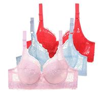 Cocila Sujetador Sin Aros para Mujer Sostenes Costuras Sujetadores Soporte Mujer, con Correa Ajustable, Total, Cómodos, Aros, Inalámbricos Pinchos Deportivo Realce Invisible Pecho Anti Arrugas