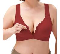 Cocila Sujetador Sin Aros Sujetadores De Alta Sujeción para Mujer, con Tirantes Ajustables, Total, Cómodos, Aros. Relleno Invisible Push Up Deportivo Embarazada Algodón Costuras Ropa Mujer