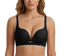 Cocila Sujetador Sin Aros Sujetadores De Mujer Aros, Total, con Buen Soporte, Ligeramente, Ideales para Dormir. Abierto Delante Antiarrugas Tirantes Negro Ropa Deportiva Talla 125 Lactancia