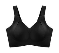 Cocila Sujetador Sin Aros Tallas Grandes Invisible Multiposicion para Mujer Underwear Women's Wide Straps Without Ring Gathered To Collect Side Breasts Large Size Tank Top Non Marking Bra