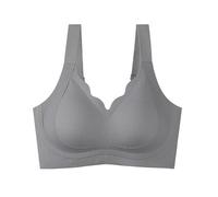 Cocila Sujetador Sin para Mujer Ligero De Talla Grande con Soporte Cómodo Aros Total. Punto Sujetadores Mujer Camisetas Interiores Escote Arrugas Bralette Encaje Chest Pillow Pecho