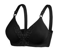 Cocila Sujetador Sin Tirantes Anillo De para Mujer, Decoración Bordada Color Sólido, Interior Transpirable, Cómodo Sujetadores Transparentes Maidenform Encaje Aro Ni Relleno Nina 12 Copa Talla