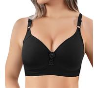 Cocila Sujetador Sin Tirantes De Talla Grande Aros, con Fruncido Y Antiflacidez Sujetadores Push Up Mujer Pack Camisetas Running Copa A Colores 90C Aros Efecto Post Operacion Mama Algodon para