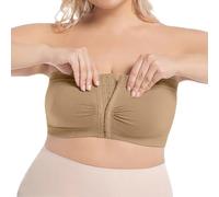 Cocila Sujetador Sin Tirantes Talla Grande Mujer, Sujetador Bandeau Mujer, Casual Tallas Grandes Color Sólido Sin Tirantes Sujetadores Cierre Delantero, para Pecho Grande