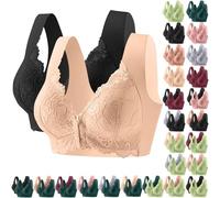 Cocila Sujetadores Deportivos Mujer Conjunto De 2 con Cierre Frontal para | Bralette Sin Talla Grande Interior Encaje Sujetador Dormir Diario Abierto Delante Maidenform Medias Deportivas Aro