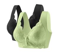 Cocila Sujetadores Deportivos Mujer Conjunto De 2 con Cierre Frontal para | Bralette Sin Talla Grande Interior Encaje Sujetador Dormir Diario Abierto Delante Maidenform Medias Deportivas Aro