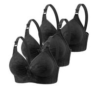 Cocila Sujetadores Deportivos Mujer para Mujer, Paquete De 3, 2024, Cómodos, con Escote En V, Sin Aros, Tirantes Ajustables, Transpirables Y Sujetador Aros Relleno Tanga Comestible Algodon