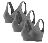 Cocila Sujetadores Mujer De Maternidad para Mujer, ... Sujetador Espalda Nadadora Invisible Descubierta Triple Push Up Cotton Juice Nina con Foam Aros Azul Marino Talla Pequeñas Copa C Algodon