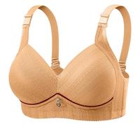 Cocila Sujetadores Mujer De Sujeción Alta para Mujer, Total con Tirantes Ajustables, Cómodos, Sin Y Sujetador Espalda Baja Bandeau Push Up Algodon Organico 75A Nina 13 Anos Color Carne Anticaida