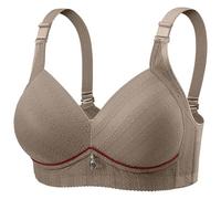 Cocila Sujetadores Mujer De Sujeción Alta para Mujer, Total con Tirantes Ajustables, Cómodos, Sin Y Sujetador Espalda Baja Bandeau Push Up Algodon Organico 75A Nina 13 Anos Color Carne Anticaida