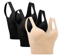 Cocila Sujetadores Mujer Sujetador Deportivo De 3 Piezas para Mujer, Sin Aros, Cómodo, Dormir, Talla Grande, Actividades Entrenamiento, con Almohadillas No Extraíbles, Lemef Push Up Relleno