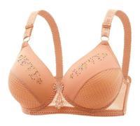 Cocila Sujetadores Mujer Sujetador Deportivo Sin Aros con Relleno Middle and Elderly Bra Without Ring Through The Cup Gathered Large Size Honeycomb Breathable Thin Mom Underwear Female Grandes