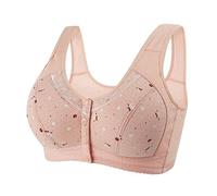 Cocila Sujetadores Mujer Sujetador Talla Grande con Correa para El Hombro Ajustable Copa Moldeadora Botones Frontales Encaje Sexy Sin Aros Push Up Pack Tirantes Finos Extensor Espalda Baja