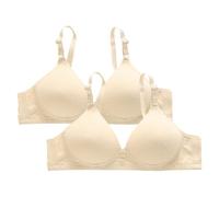 Cocila Sujetadores Reductores Sports Bras Women's 2 Pack No Underwire Breathable Full Support Plus Size Brassiere Everyday Bra For Older Women Gathered Comfortable Underwear Sujetador con Aros Y