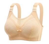 Cocila Sujetadores Reductores The New Large Size Without Ring Back Bra Underwear Comfortable Breathable Sexy Lace Side Adjustable Tirantes Transparentes Sujetador Silicona Transparente con