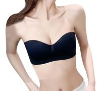Cocila Sujetadores Sin Aros Tirantes para Mujer, Sujetador Busto Grande Pecho Pesado, Alfombra Tirantes, Apoyo Mujer Que Junta El Brasier Deportivo 75A Ropa Interior Pechos Caidos Pack Negro