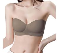 Cocila Sujetadores Sin Aros Tirantes para Mujer, Sujetador Busto Grande Pecho Pesado, Alfombra Tirantes, Apoyo Mujer Que Junta El Brasier Deportivo 75A Ropa Interior Pechos Caidos Pack Negro