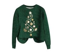 Cocila Sweatshirt Women's Hatless Casual Solid Color Christmas Print Long Sleeved (JN, L) Sudadera Mujer Sin Capucha Primavera Larga Azul Marino Lila con Cremallera Vestido Chaqueta Sudaderas