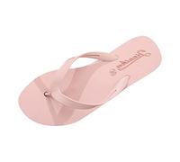 Cocila Tacón Inclinado Caucho Confort Verano Arena Playa Vacaciones Piscinas Zapatos De Mujer Chanclas Fondo Impermeables Sandalias Goma (Pink, 37) Marca Flip Flops Flop Dedo No Me Pises Que