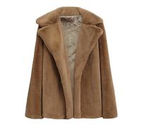 Cocila Tops Mujer Cárdigan de de invierno para mujer, abrigo de felpa grueso, abrigo sólido cálido, abrigo Mujer Gatos Casaco Invierno Mujer Abrigo Con Borrego Mujer Abrigo Parka Mujer Invierno