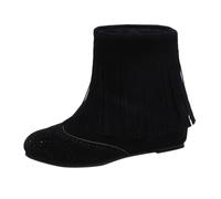 Cocila Women'S New Tassel Boots Korean Heel Casual Short Tube Zapatos Mujer Ancho Especial Botas Altas Invierno Planas Botines Negros Piel Serraje Tacon Fino Cuña Montaña Agua Hombre De Vestir