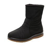 Cocila Zapatos De Mujer Botas Nieve Longitud Media Cálidas Terciopelo Casuales Esquí Fondo Botines Altas Negras Planas Agua Hombre Cortas Tacon Fino Botin Para El Frio Invierno Caña Rain Boots