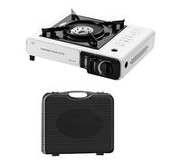 Cocina ajustable 2900W - quemador de gas plegable, control de llama del | Estufas de senderismo ligeras con estuche Cary para cocina al aire libre, estufa de senderismo compacta para kits de