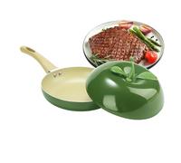 | Cocina antiadherente Para La Preparación De Y,Sartén Escalfadora con Tapa - Para Cocina Cocina Placa De Inducción Sopa Cocinar Leche Cocinar Freír Guisar