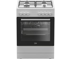 Cocina Beko FBE62120WD Mixta 4 fuegos gas, horno eléctrico 66L A Blanca