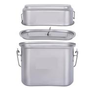 Cocina Camping Compacto Sartén Plegable Ligera Al Aire Libre De La Fiambrera del Vapor Pote Cocina Manija Que Acampa Kochen Wandern