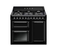 Cocina Combinada 100 cm Smeg Victoria Horno Eléctrico / Placa Gas TR103BL Negro