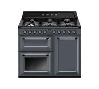 Cocina Combinada 100 cm Smeg Victoria Horno Eléctrico / Placa Gas TR103GR Gris Pizarra